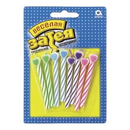 Свечи д/торта с сердцем/8шт/А