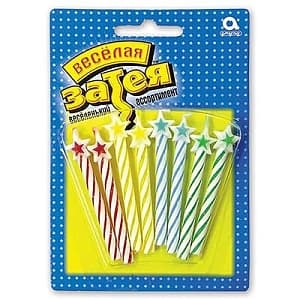 Свечи д/торта со звездой/8шт/А