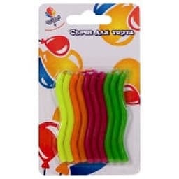 Свечи волны негаснущие 6,3см/10шт