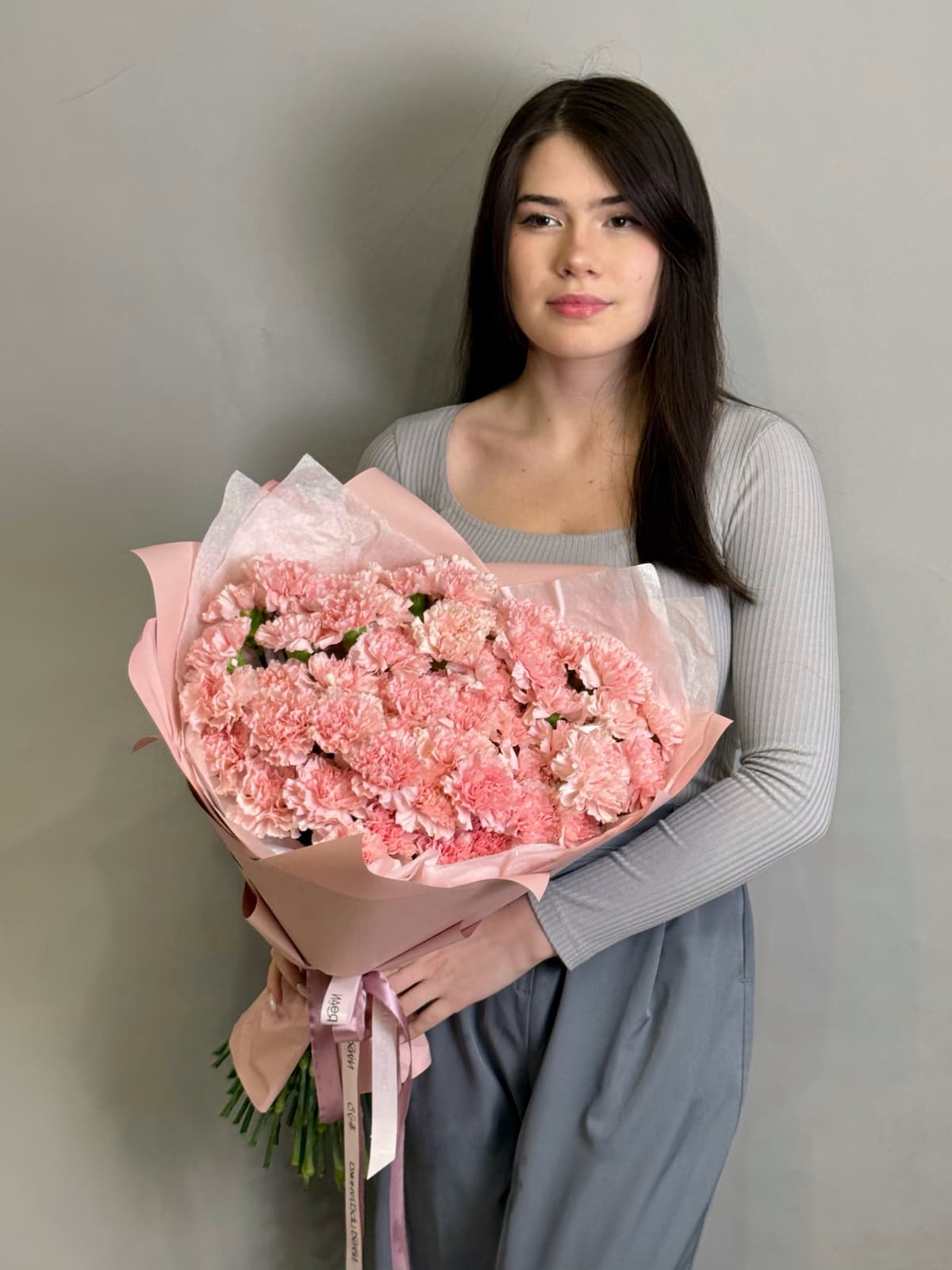 МЕГА АКЦИЯ Свежий букет из 51 розового диантуса