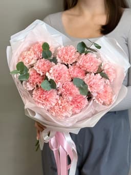 Свежий букет "Встреча с тобой" розовый M