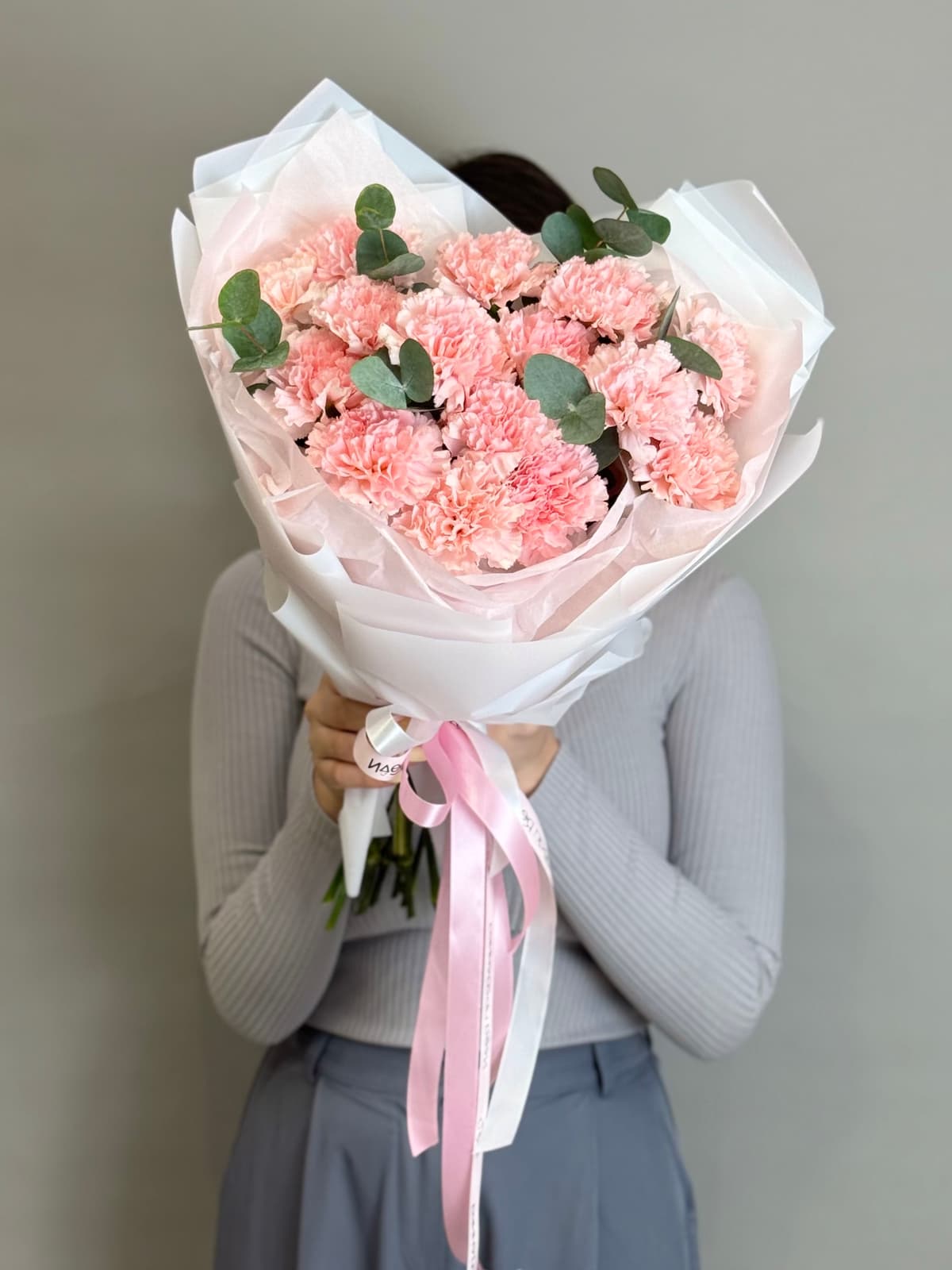 Свежий букет "Встреча с тобой" розовый M