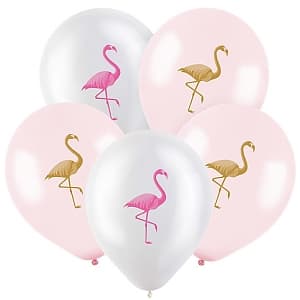 Т Шар 12 Фламинго ассорти,пастель- кристалл