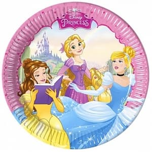 Тарелка 20см Принцессы/8шт Тарелка 20см Принцессы/8шт
