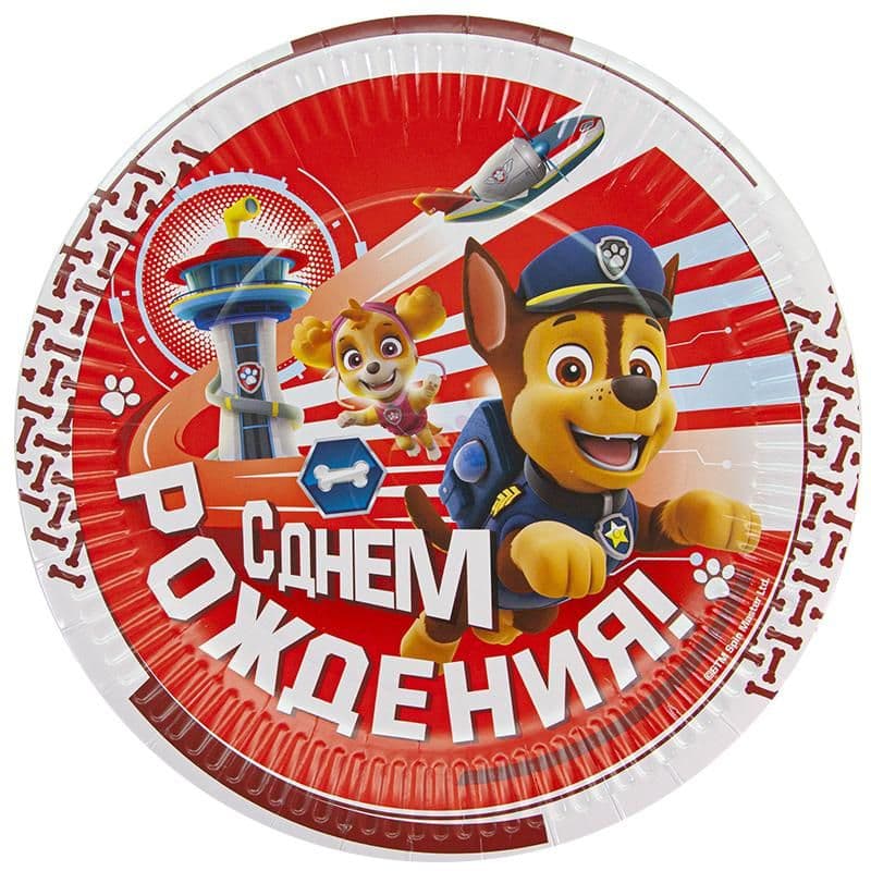 Тарелка 23см Щенячий Патруль /6шт