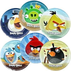 Тарелка бум Angry Birds/6шт/