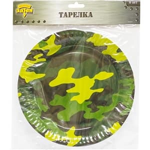 Тарелка бум Камуфляж 23см/6шт/