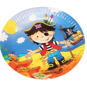 Тарелка бум Маленький пират 17см/6шт/ Тарелка бум Маленький пират 17см/6шт/