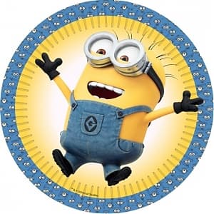 Тарелка бум Миньоны 23см/6шт/ Тарелка бум Миньоны 23см/6шт/