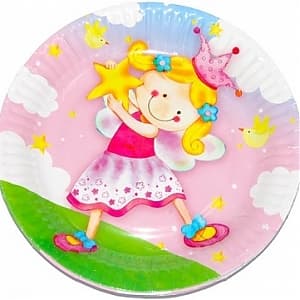 Тарелка бум Звездная фея 23см/6шт/