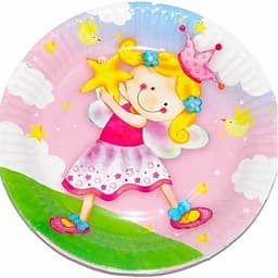 Тарелка бум Звездная фея 23см/6шт/