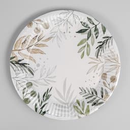 Тарелка бумажная "Природа", (18 см) , набор 6 шт
