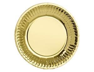 Тарелка фольгирован золотая 17см бшт/G Тарелка фольгирован золотая 17см бшт/G