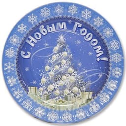 Тарелка Зимняя Сказка 6шт