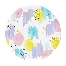 Тарелки 18 см "Яркие брызги" / набор 6 шт. /