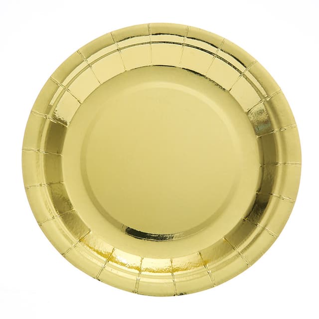 Тарелки (9''/23 см) Золото, Металлик, 6 шт. Тарелки (9''/23 см) Золото, Металлик, 6 шт.