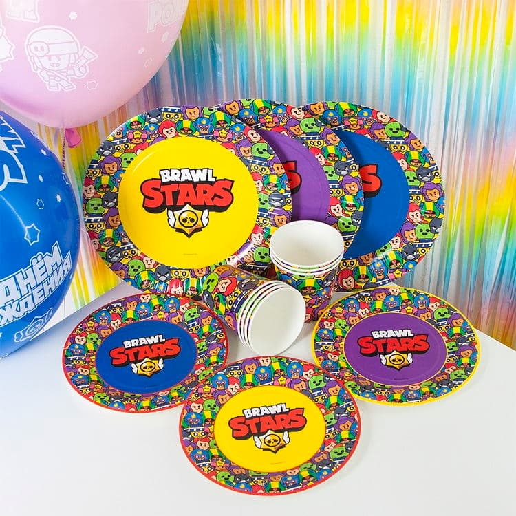 Тарелки Brawl Stars, Герои 23см/6шт