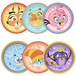 Тарелки бум. ламинированные Angry Birds Stella 6шт/23см