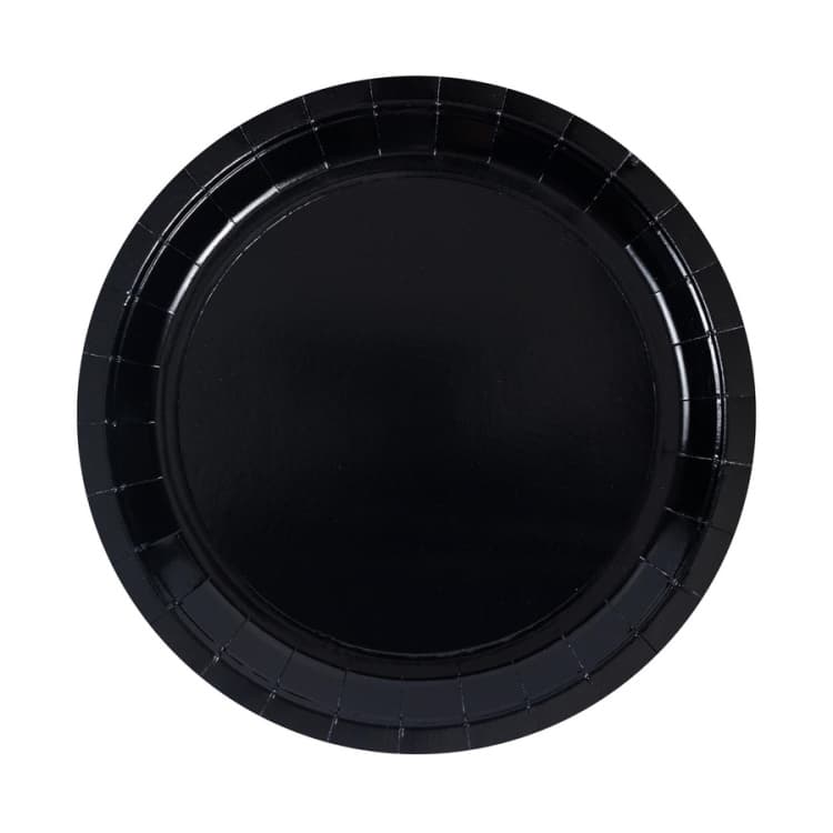 Тарелки черные 23см/6шт