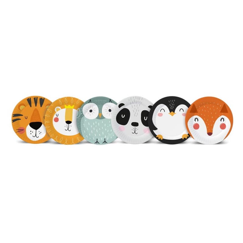 Тарелки Хэппи Зоо 18см/6шт