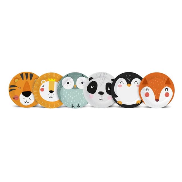 Тарелки Хэппи Зоо 18см/6шт Тарелки Хэппи Зоо 18см/6шт