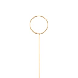 Топпер для открыток в букет, Круг, Золото, 3*34 см, 1 шт.