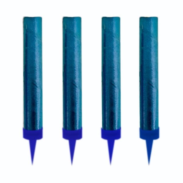 Тортовая свеча ""Фонтан"" Голубое пламя 10 см, 30 сек. / 4 шт. / Тортовая свеча ""Фонтан"" Голубое пламя 10 см, 30 сек. / 4 шт. /