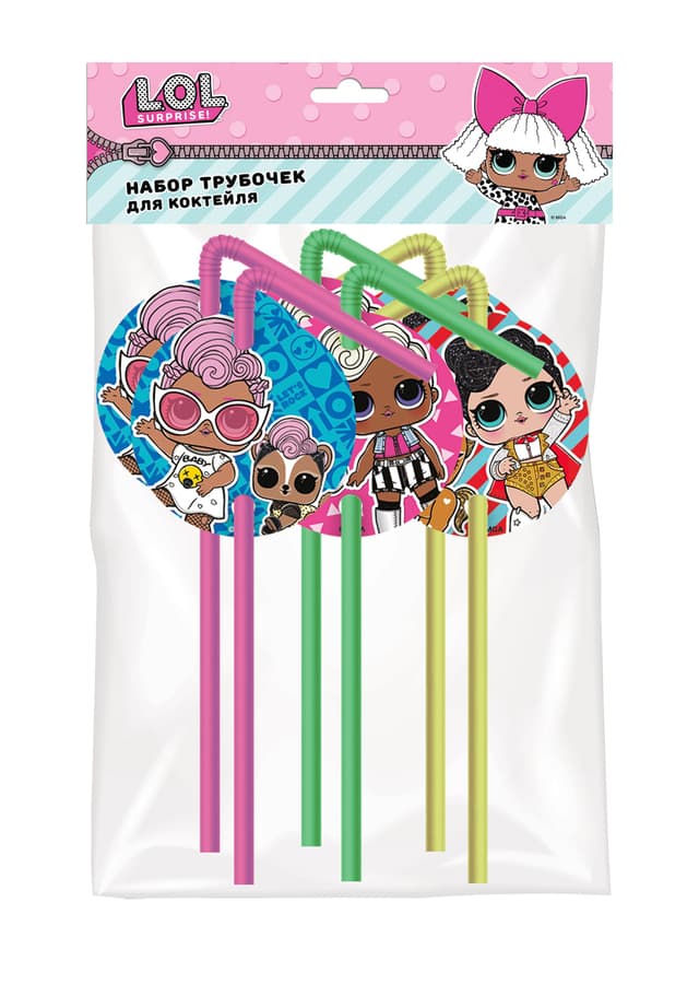 Трубочка д/кокт LOL/ 6шт Трубочка д/кокт LOL/ 6шт