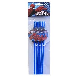 Трубочка д/коктейля Человек-Паук /6шт/