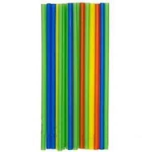 Трубочка д/коктейля разноцв d8мм /50шт/