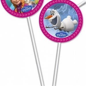 Трубочка коктельные Холодное сердце/ 6шт/