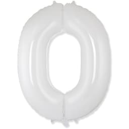 Цифры 100 см белые 0