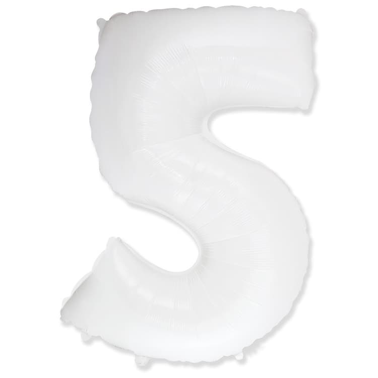 Цифры 100 см белые 5