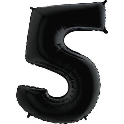 Цифры 100 см черные 5 Цифры 100 см черные 5