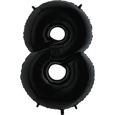 Цифры 100 см черные 8