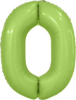 Цифры 100 см фисташка сатин Slim 0