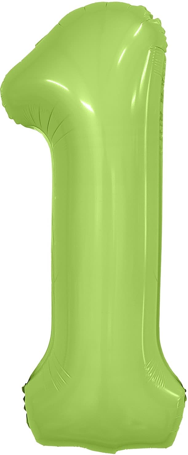 Цифры 100 см фисташка сатин Slim 1 Цифры 100 см фисташка сатин Slim 1