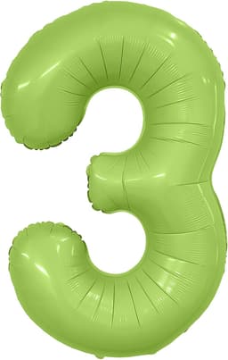 Цифры 100 см фисташка сатин Slim 3