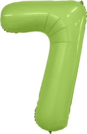 Цифры 100 см фисташка сатин Slim 7 Цифры 100 см фисташка сатин Slim 7