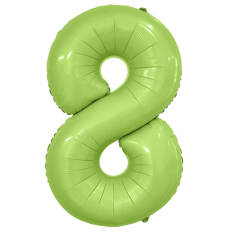 Цифры 100 см фисташка сатин Slim 8