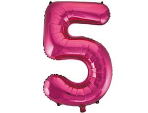 Цифры 100 см фуксия 5