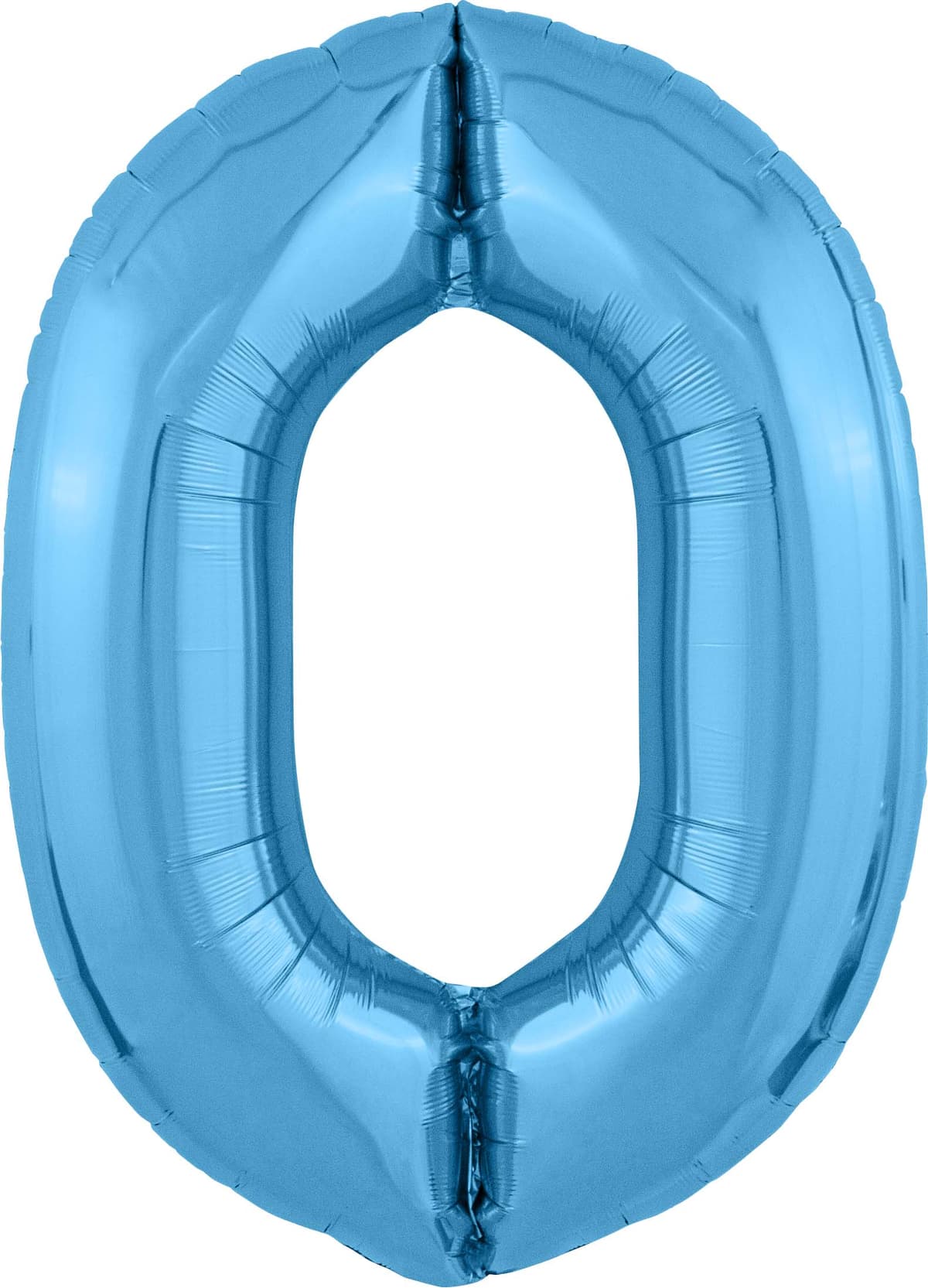 Цифры 100 см голубые Slim 0