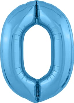 Цифры 100 см голубые Slim 0