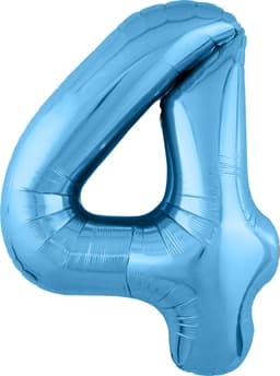Цифры 100 см голубые Slim 4