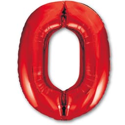 Цифры 100 см красные 0