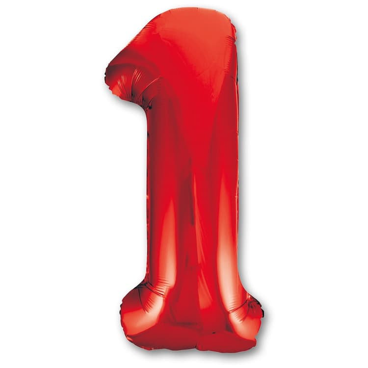 Цифры 100 см красные 1