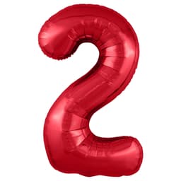 Цифры 100 см красные Slim 2