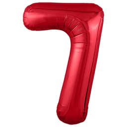 Цифры 100 см красные Slim 7