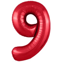 Цифры 100 см красные Slim 9