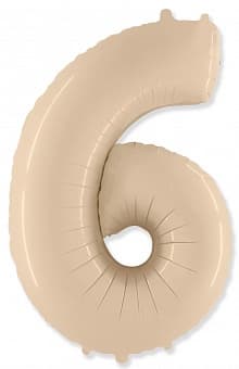 Цифры 100 см кремовые 6